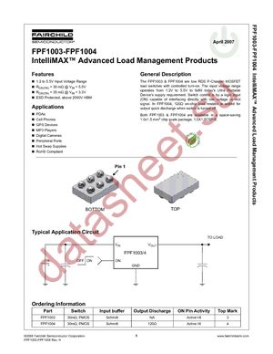 FPF1003 datasheet  
